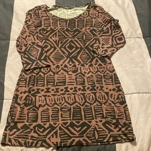 Long sleeve knit dress